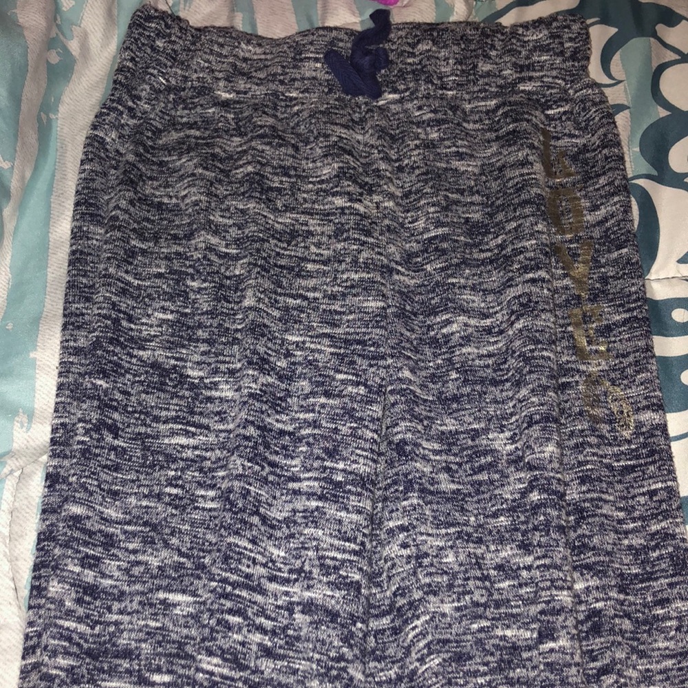 Cute Love black and white sweat pants